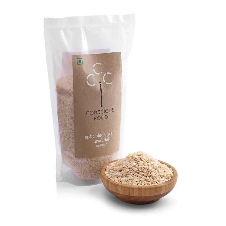 Conscious Food Organic Split Black Gram (Urad Dal) - 500 gm