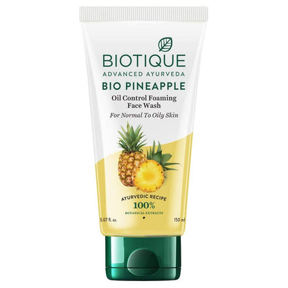 Biotique Bio Almond Body Wash And Bio Pineapple Face Wash - Combo Pack - 350 ml