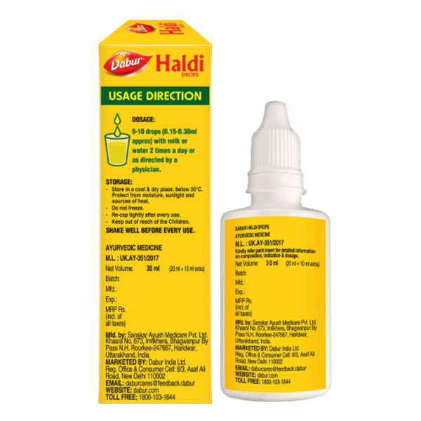 Dabur Haldi Drops Immunity Booster - 30 ml