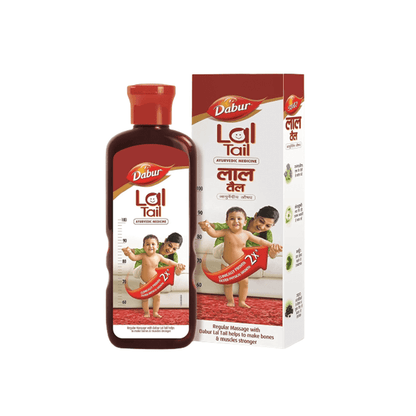 Dabur Lal Tail - Ayurvedic Baby Massage Oil For Baby's Bone, Muscle & Skin Health - 100 ml