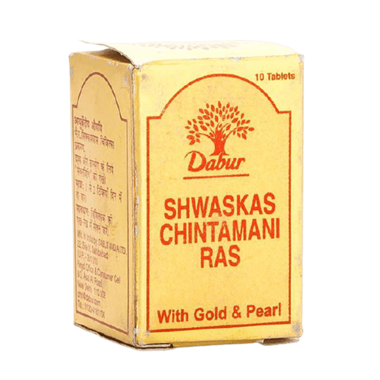 Dabur Shwaskas Chintamani Ras Tablet - 10 Tabs