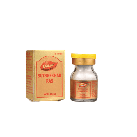 Dabur Sutshekhar Ras With Gold - Pack of 1 - 10 Tabs