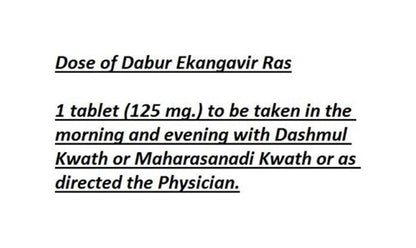 Dabur Ekangvir Ras - 40 tabs