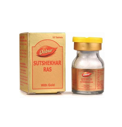 Dabur Sutshekhar Ras With Gold - Pack of 1 - 10 Tabs