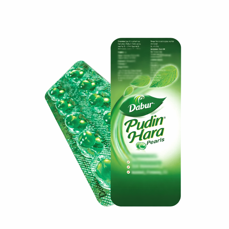 Dabur Pudin Hara Pearls Capsules - 10 Caps - Pack of 4