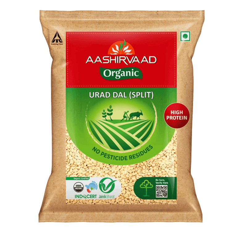 Aashirvaad Organic Urad Dal (Split) - 500 gm