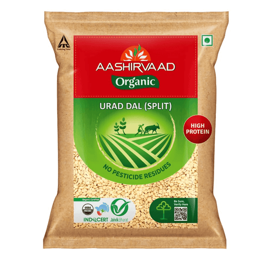 Aashirvaad Organic Urad Dal (Split) - 500 gm