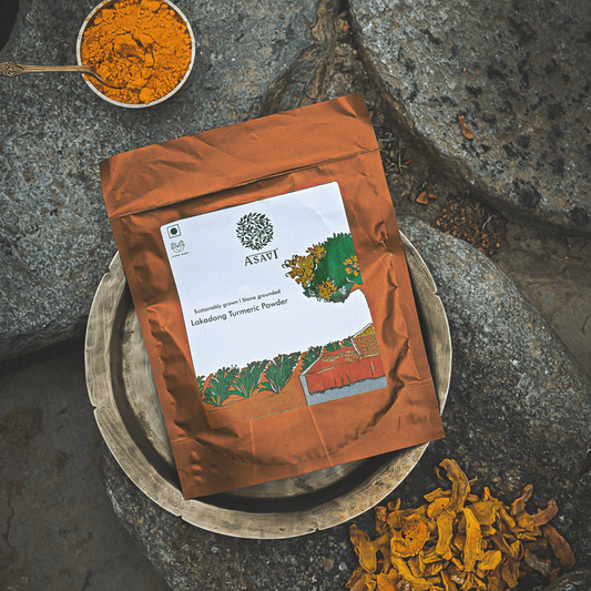 Asavi Stonemade Lakadong Turmeric Powder - 250 gm