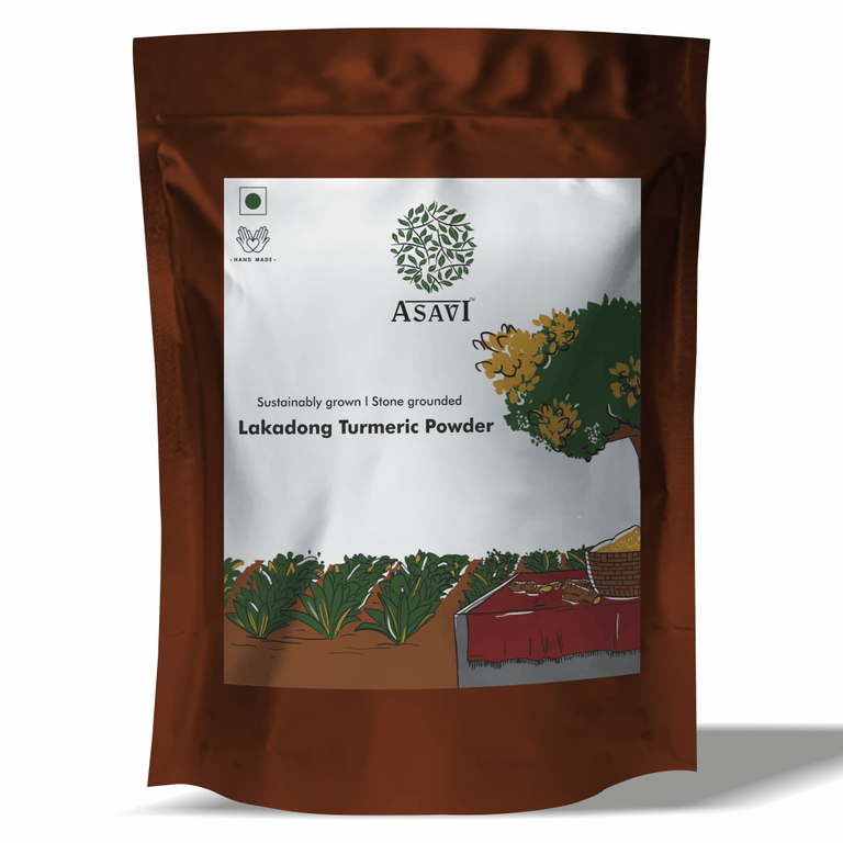 Asavi Stonemade Lakadong Turmeric Powder - 250 gm