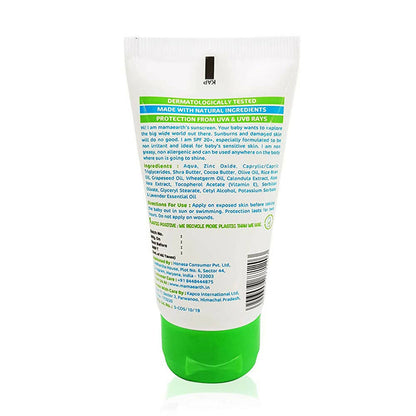 Mamaearth Mineral Based Sunscreen Baby Cream For Protects from UV Rays & Deeply Nourishing & Soothing - 50 ml