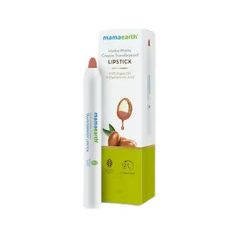 Mamaearth Hydra-Matte Crayon Transferproof Lipstick Cafe Latte Nude - 2.4 gm
