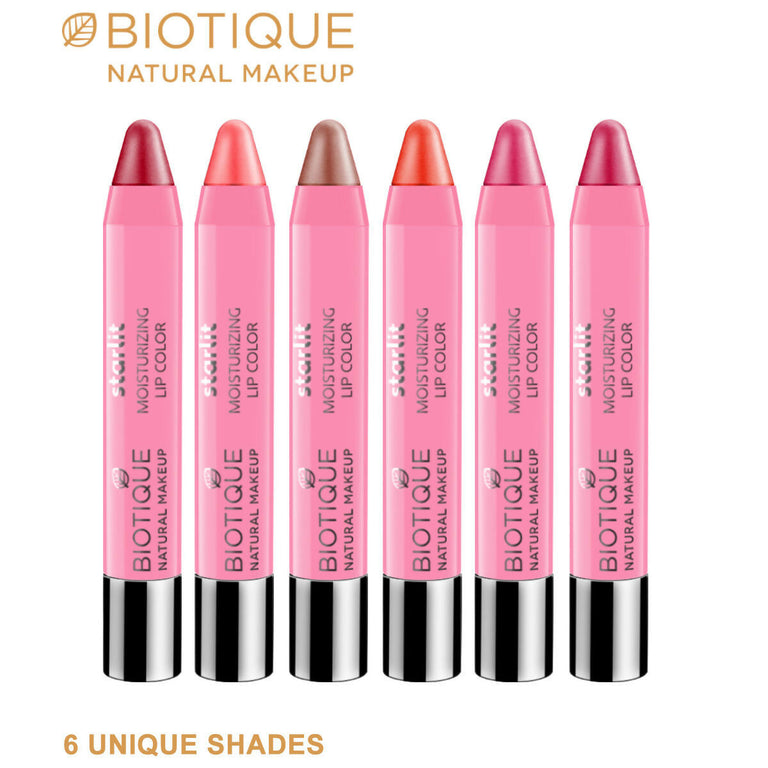 Biotique Starlit Moisturising Lipstick - Coral Dew - 3.5 gm