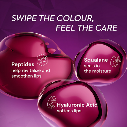 SUGAR Glide Peptide Serum Lipstick with Vitamin E - 01 Santorini Sunset - 4.2 gm