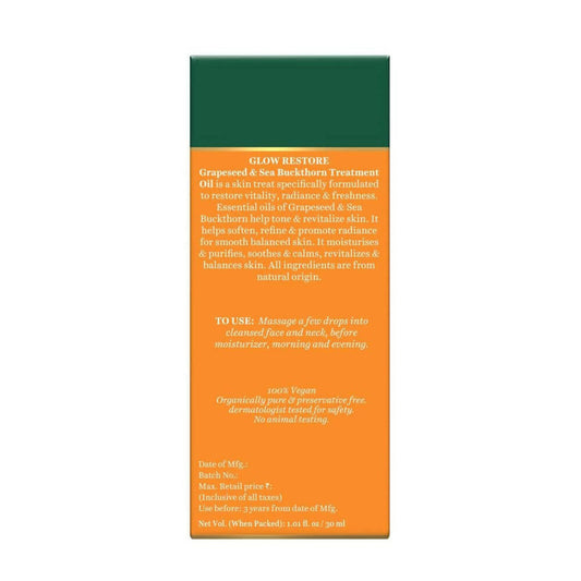 Biotique Glow Restore Grapeseed & Sea Buckthorn Treatment Oil - 30 ml