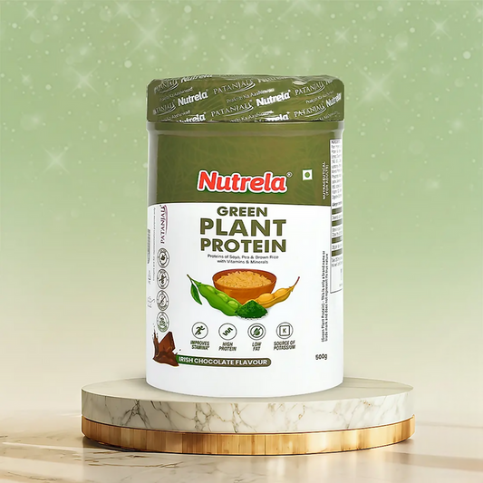 Patanjali Nutrela Green Plant Protein Chocolate Flavour - 500 gm