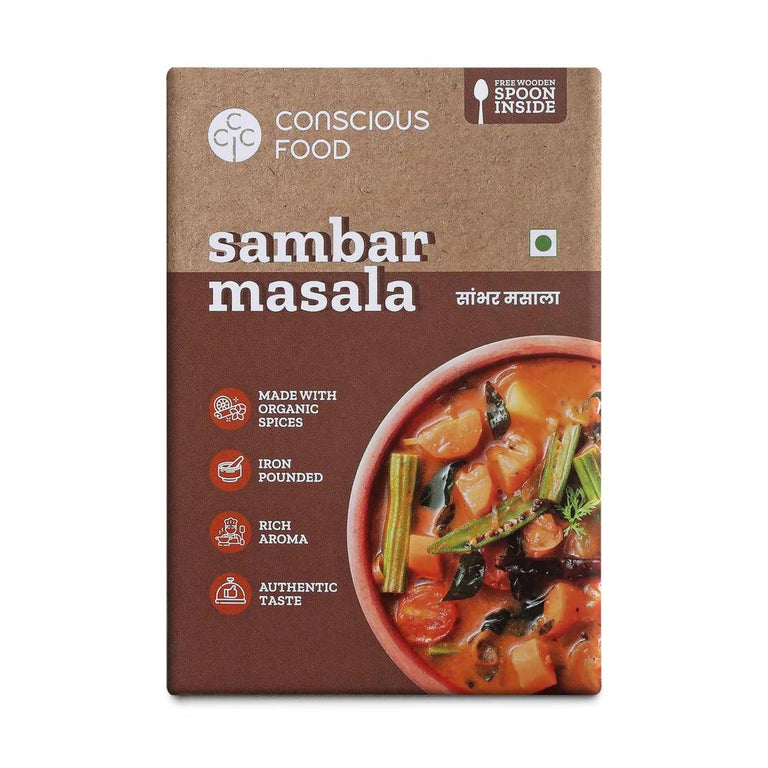 Conscious Food Sambar Masala Powder - 100 gm