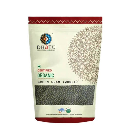 Dhatu Organics & Naturals Green Gram (Whole) - 500 gm