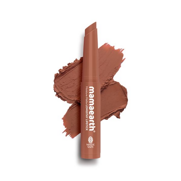 Mamaearth Moisture Matte Longstay Mini Lipstick - Cinnamon Nude - 0.7 gm