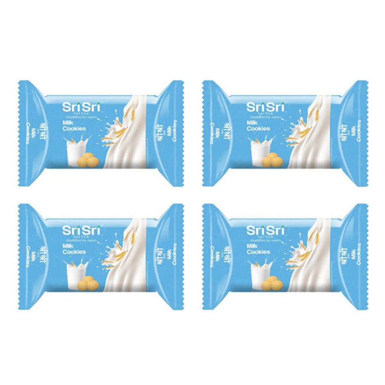 Sri Sri Tattva Milk Cookies - Pack of 4 - 60 gm