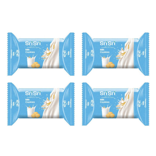 Sri Sri Tattva Milk Cookies - Pack of 4 - 60 gm
