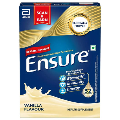 Ensure Nutritional Powder Vanilla Flavour - Balanced Nutrition Drink, Helps in Weight Management - 200 gm - Refill Pack