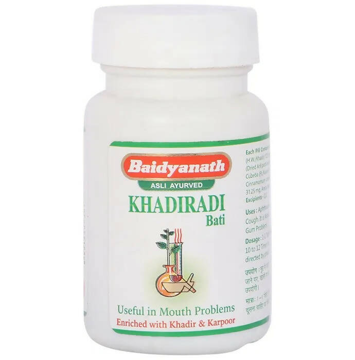 Baidyanath Jhansi Khadiradi Bati - 5 gm tabs