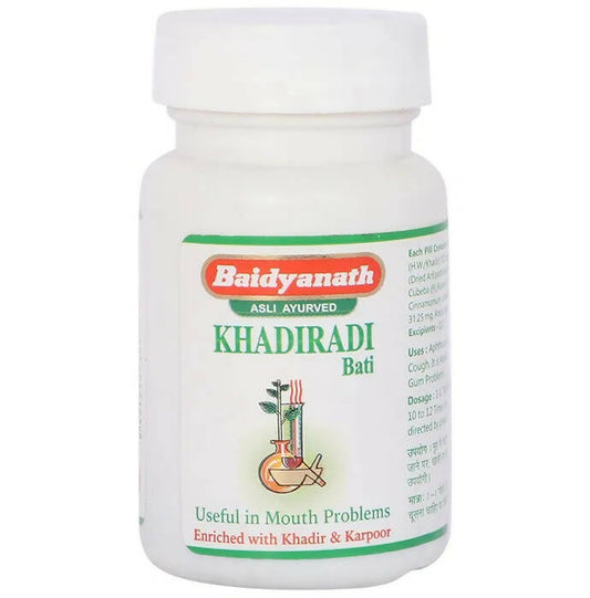 Baidyanath Jhansi Khadiradi Bati - 5 gm tabs
