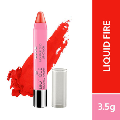 Biotique Starlit Moisturising Lipstick - Liquid Fire - 3.5 gm