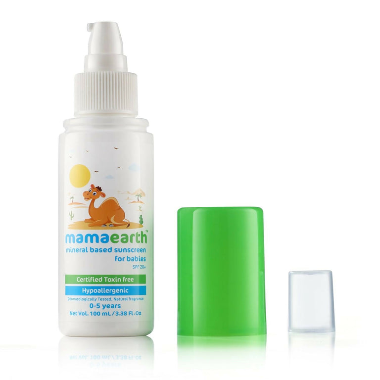 Mamaearth Nourishing Hair Oil & Mineral Based Sunscreen - combo