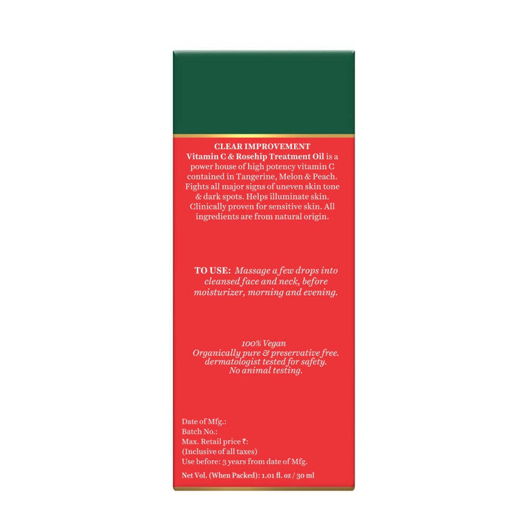Biotique Advanced Organics Clear Improvement Vitamin C & Rosehip Treatment Oil - 30 ml