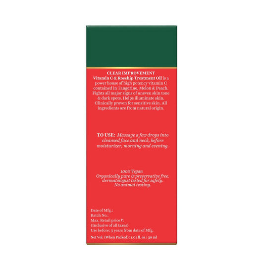 Biotique Advanced Organics Clear Improvement Vitamin C & Rosehip Treatment Oil - 30 ml