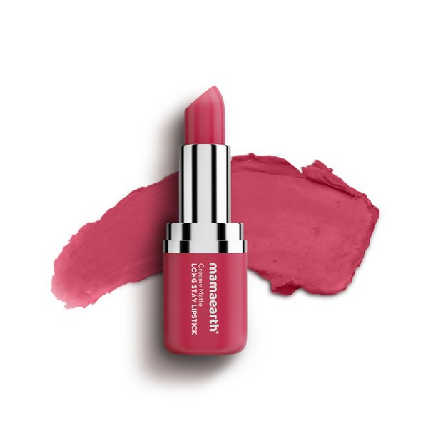 Mamaearth Creamy Matte Long Stay Lipstick - Rosewood Pink - 4.2 gm