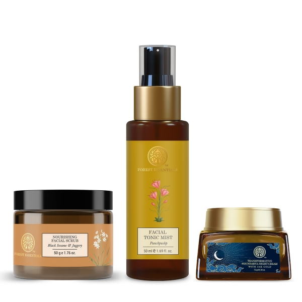 Forest Essentials Night-time CTM Ritual For Anti-ageing - combo
