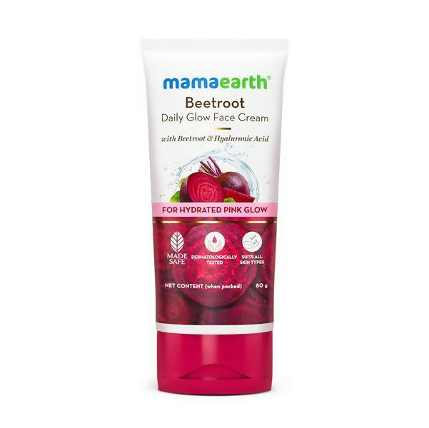 Mamaearth Beetroot Daily Glow Face Cream With Beetroot & Hyaluronic Acid - 80 gm