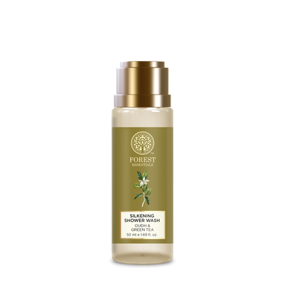 Forest Essentials Travel Size Silkening Shower Wash Oudh & Green Tea - 50 ml