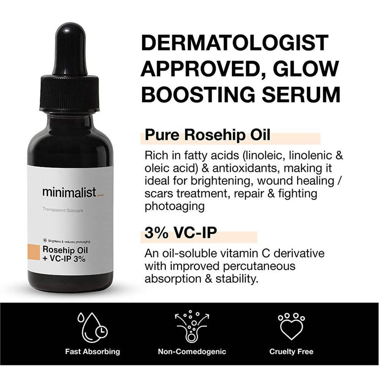 Minimalist Rosehip Oil + VC-IP 3% - 30 ml