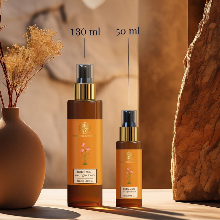 Forest Essentials Scented Body Mist Lime Saffron & Oudh - 50 ml