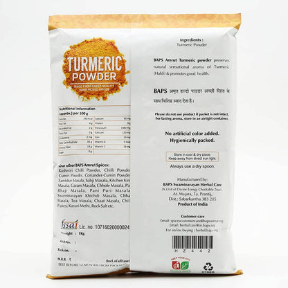 Baps Amrut Turmeric Powder - 500 gm
