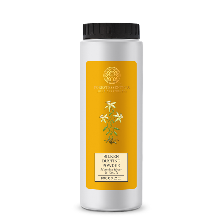 Forest Essentials Silken Dusting Powder Mashobra Honey & Vanilla - 90 gm
