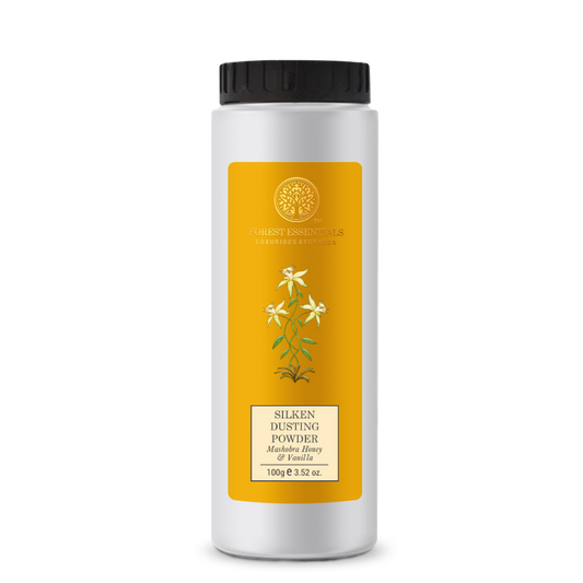 Forest Essentials Silken Dusting Powder Mashobra Honey & Vanilla - 90 gm