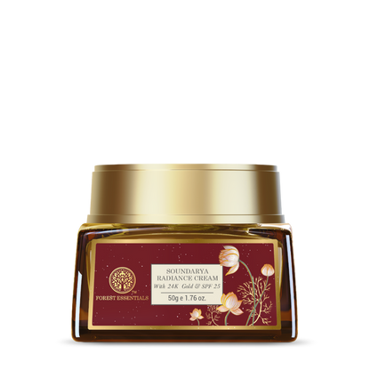 Forest Essentials Soundarya Radiance Cream With 24K Gold & SPF30 - 15 gm