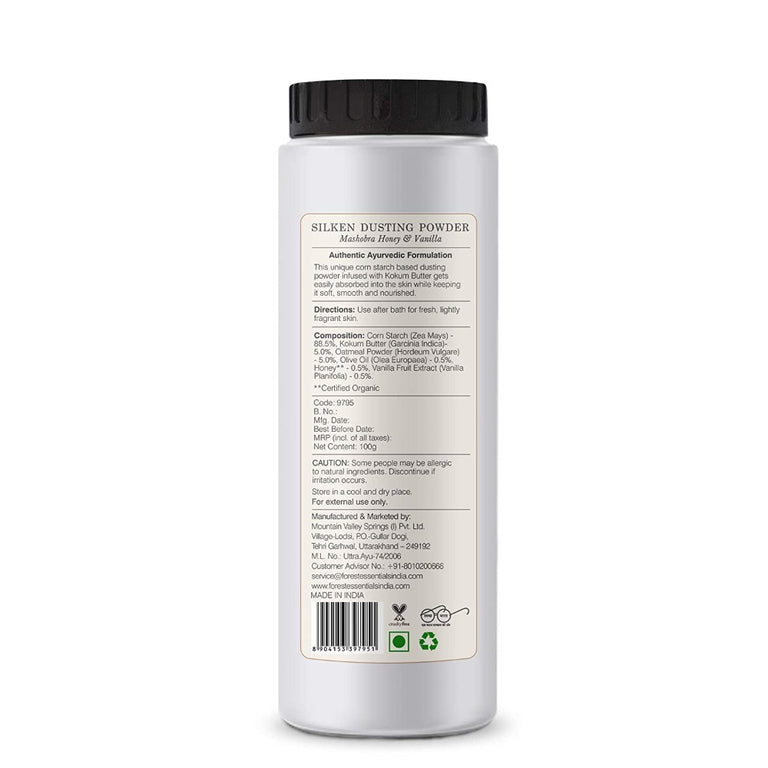 Forest Essentials Silken Dusting Powder Mashobra Honey & Vanilla - 90 gm
