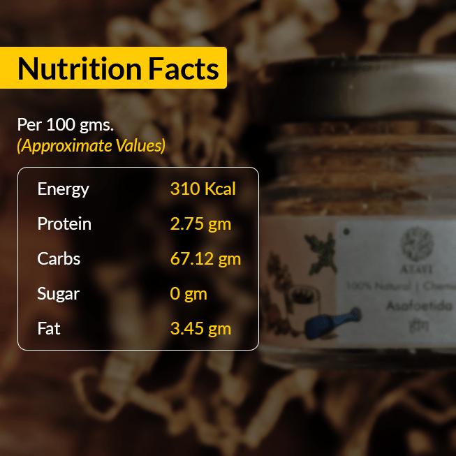 Asavi Handcrafted Natural Hathras Hing (Asafoetida) - 10 gm