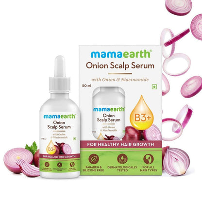 Mamaearth Onion Scalp Serum For Healthy Hair Growth - 50 ml - Pack of 1