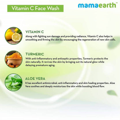 Mamaearth Vitamin C Face Wash For Skin Illumination - 50 ml - Pack of 1