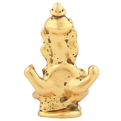Estele Gold-Polished Spiritual Lord Ganesha Idol for Gifts & HouseWarming/Home/Office Decors