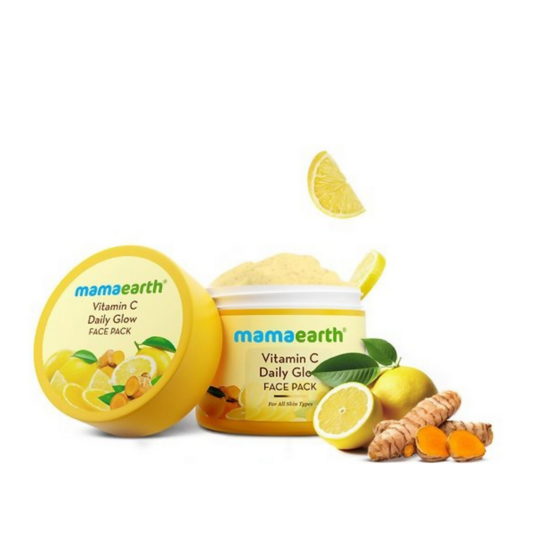 Mamaearth Vitamin C Daily Glow Face Pack with Vitamin C & Turmeric - 100 gm