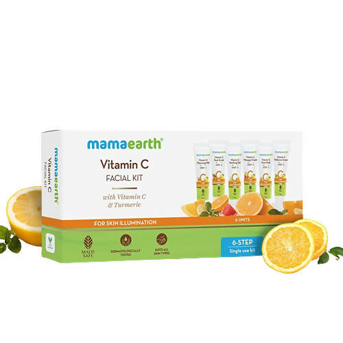 Mamaearth Facial Kit with Vitamin C & Turmeric for Skin Illumination - Kit