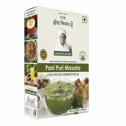 Gir Sidha Kisan Se Natural Pani Puri Masala - 100 gm - Pack of 2