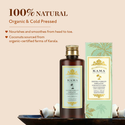 Kama Ayurveda Extra Virgin Organic Coconut Hair Oil - 50 ml
